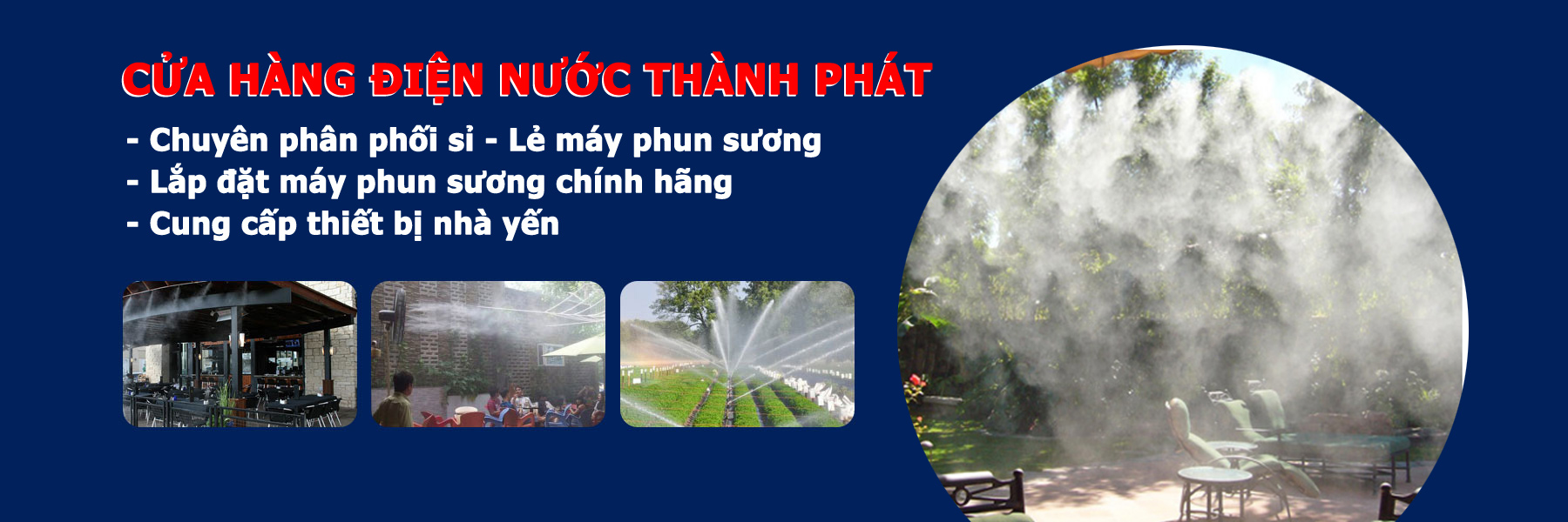 Thi công lắp đặt máy phun sương